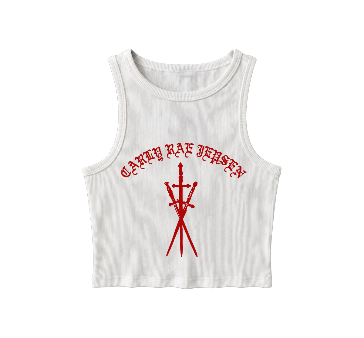 Swords Logo Crop Tank Top